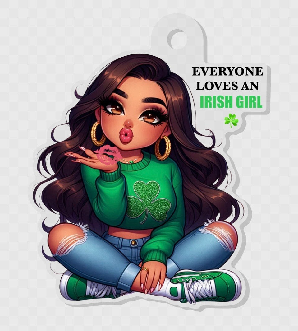 Irish Girl Keychain