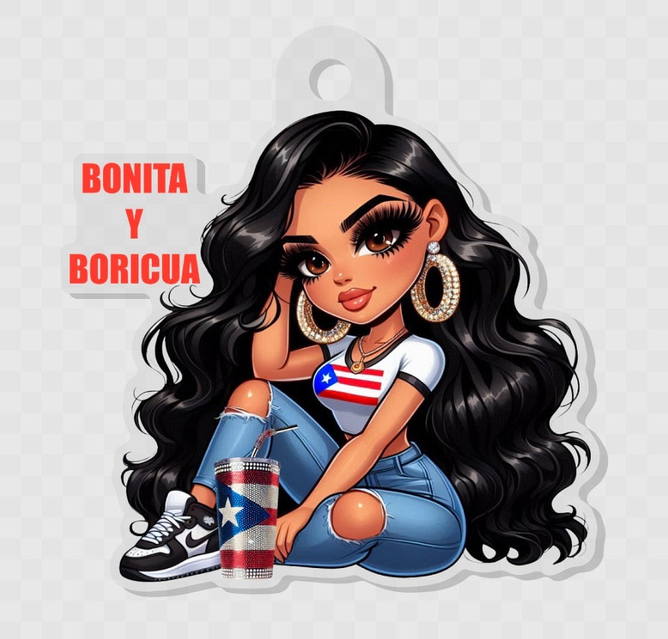 Boricua Keychain